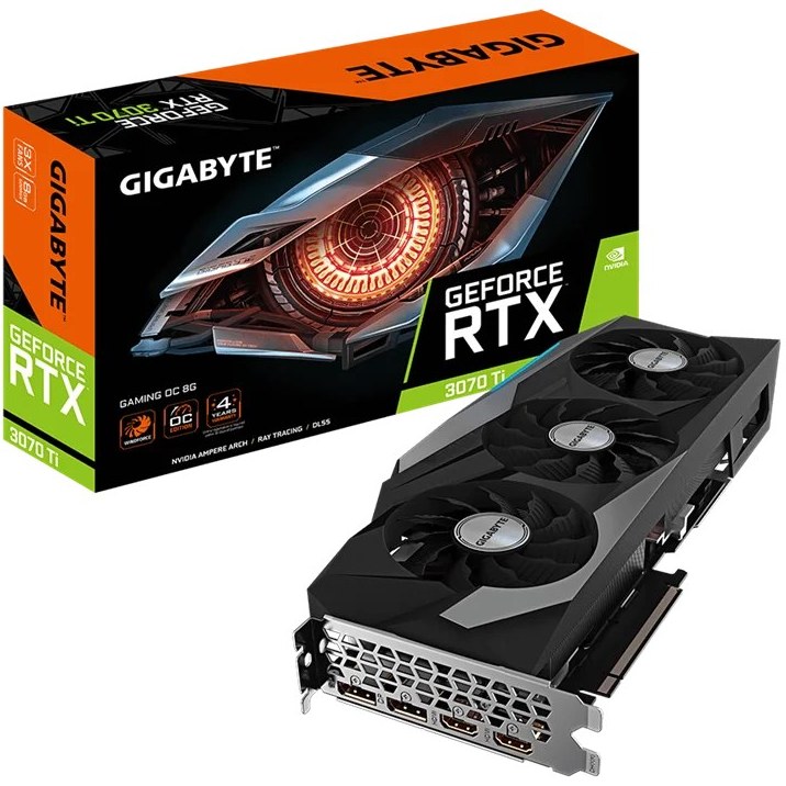 کارت گرافیک گیگابایت GeForce RTX 3070 Ti GAMING OC 8G